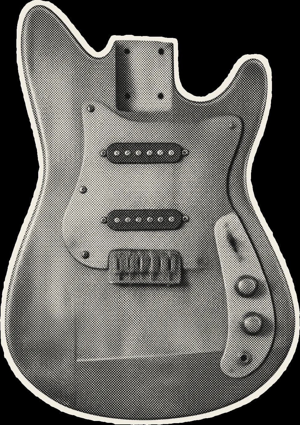 Half-built guitar body